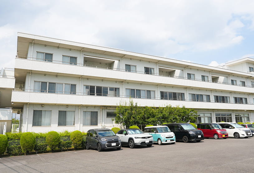 ヴィラとびしまの中庭の様子